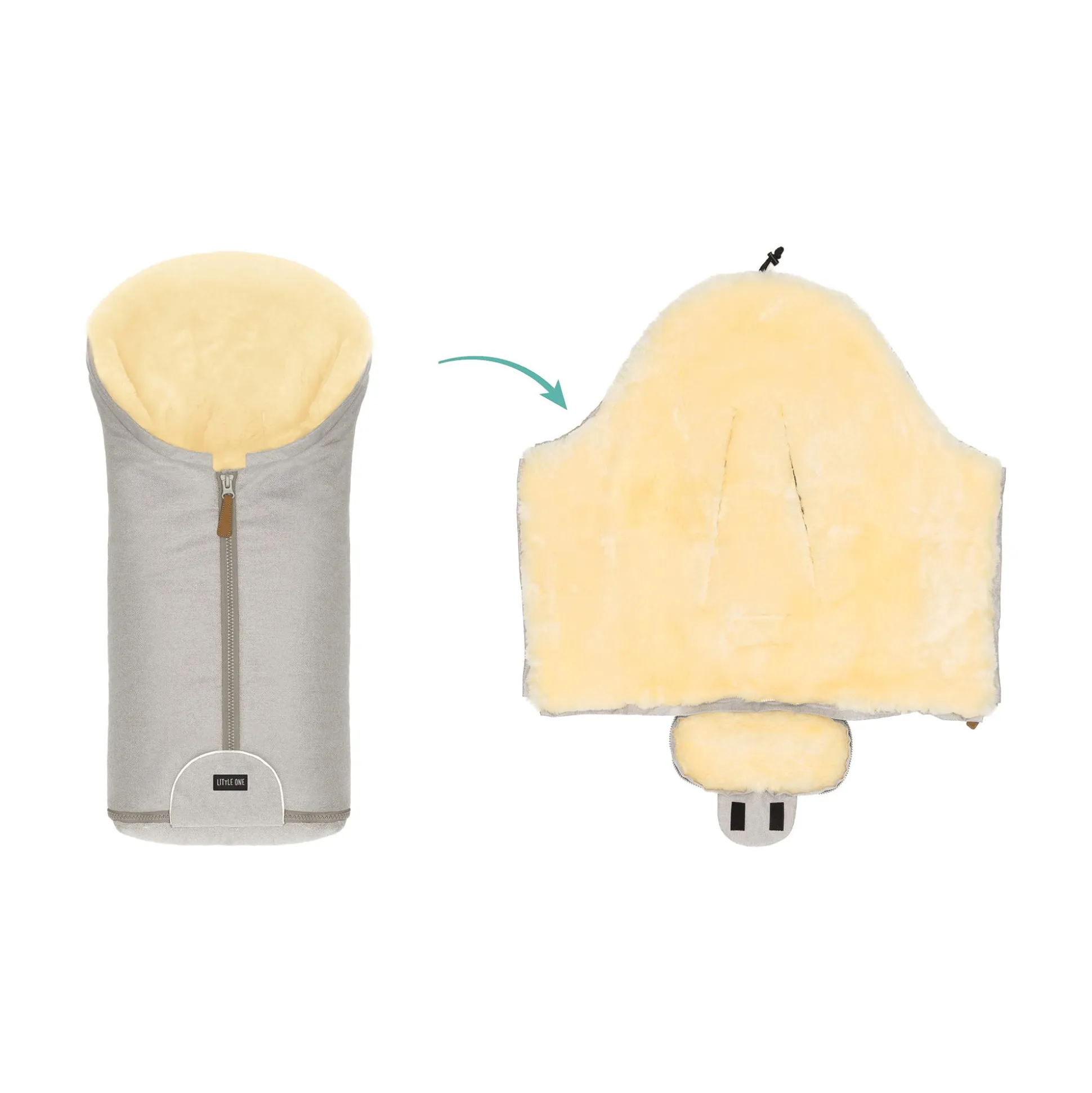 Winterfußsack Frost Champagner