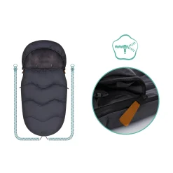 Winterfußsack Leo Grau