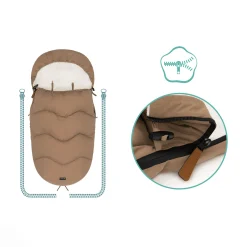 Winterfußsack Leo Toffee