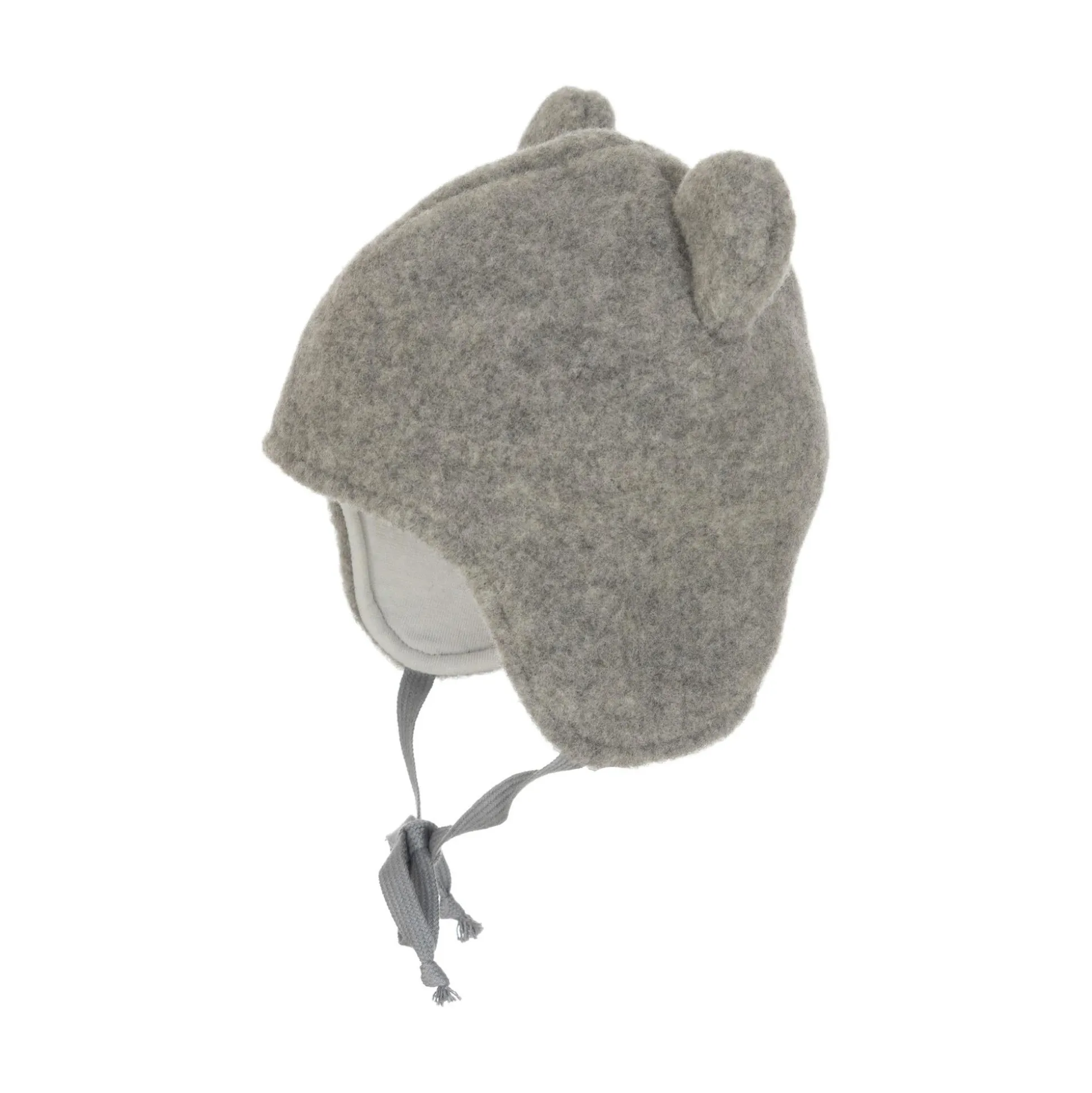 Wollfleece-Mütze mit Ohren