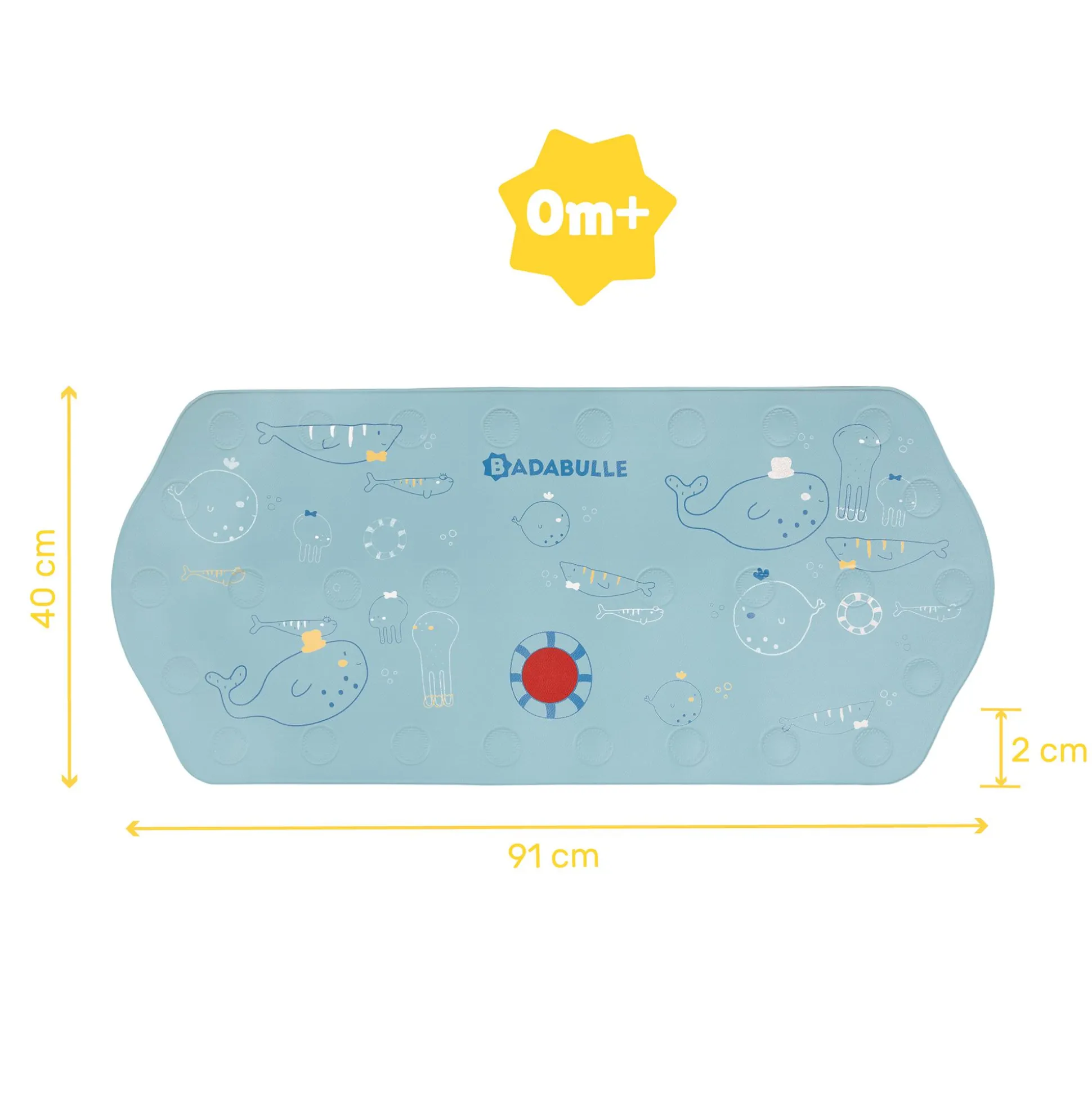 XXL Badematte mit Thermometer