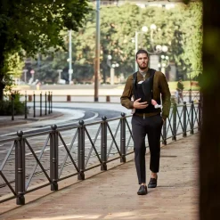 YEMA.tie Leather Stardust Black