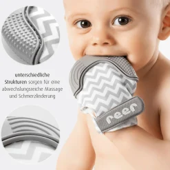 Zahnungsfäustling mit Hygienebeutel