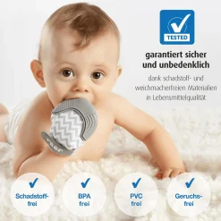 Zahnungsfäustling mit Hygienebeutel