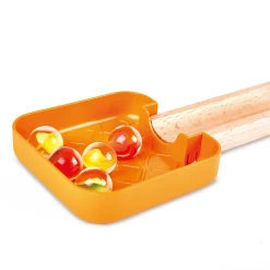 Zweispurige Murmelbahn mit Domino